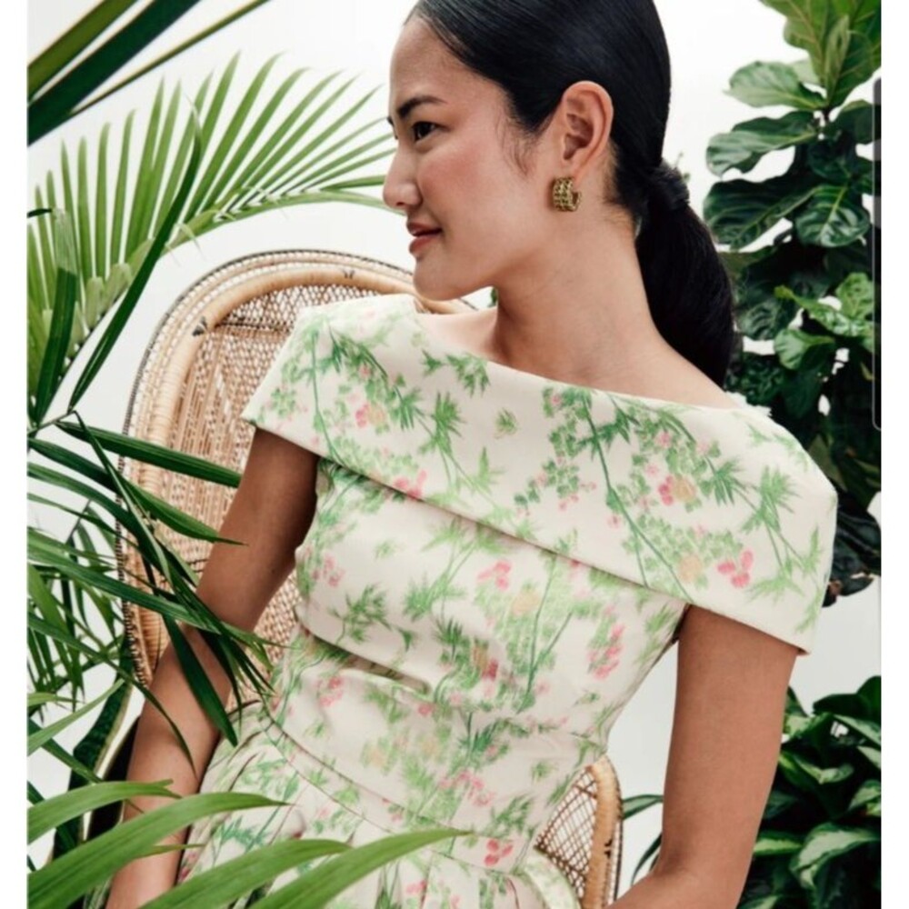 MAE x SCALAMANDRE Bethany Top Jardin de Chine Size 4 Garden Party Old Money